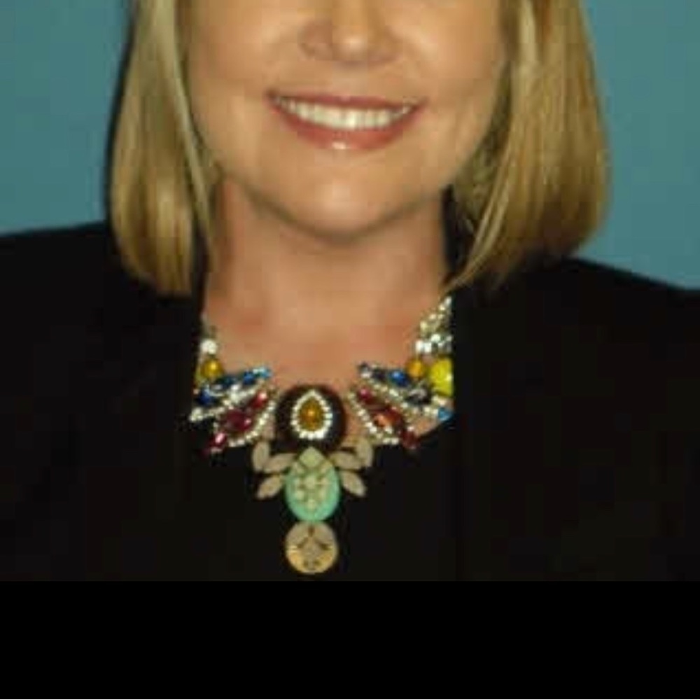 J. Crew Multi-Color Crystal Statement Necklace